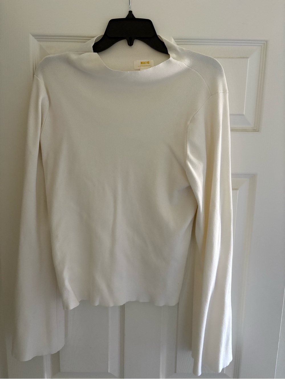 Maeve by Anthropologie White Lightweight Long Sleeve SZ XL Top